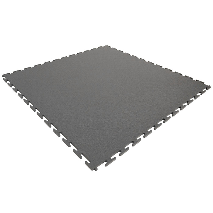 Jefferson 500 x 500mm Interlocking PVC Floor Tile Dark Grey (10pk)