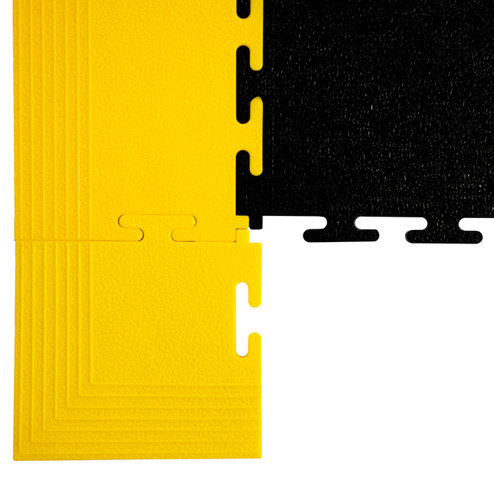 Jefferson Corners for 500 x 500 Interlocking PVC Floor Tiles Yellow (Singles)