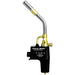 A Jefferson industrial torch with a black body, brass fittings, and a silver metal nozzle, shown on a plain white background.