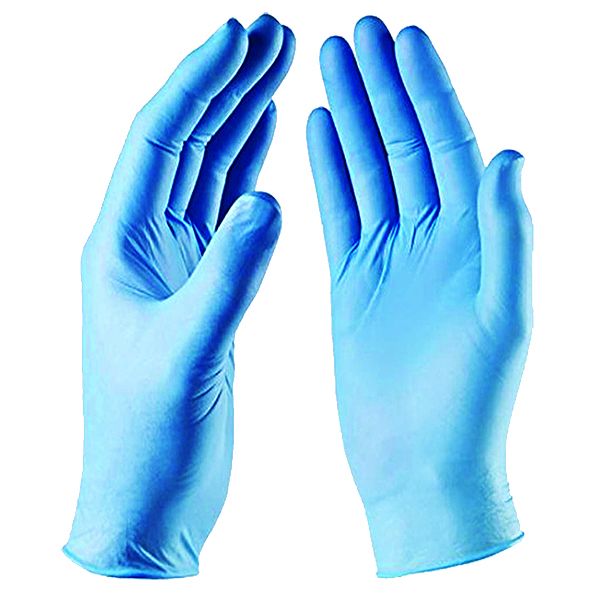 blue nitrile gloves