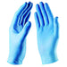 blue nitrile gloves