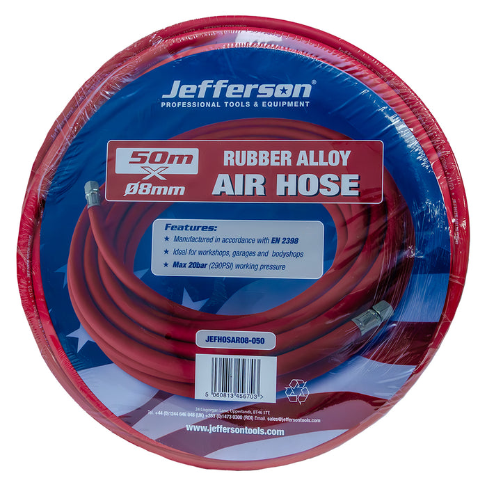 Jefferson 8mm Rubber Air Hose (50M)