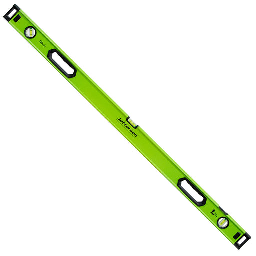 Green level tool on a white background