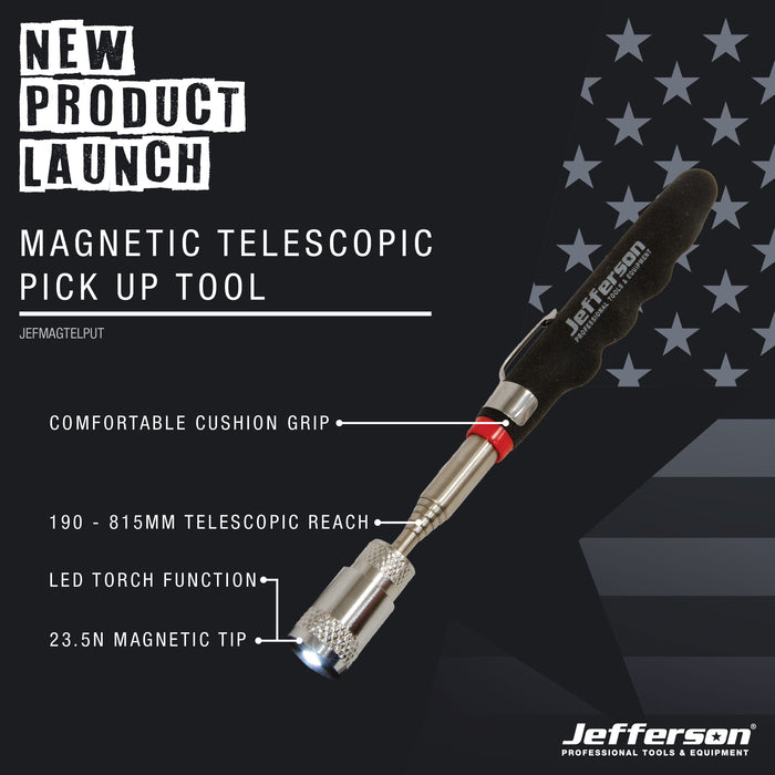 Jefferson Magnetic Telescopic Pick Up Tool 190mm - 810mm