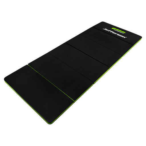 black foldable garage work kneeling mat on a white background