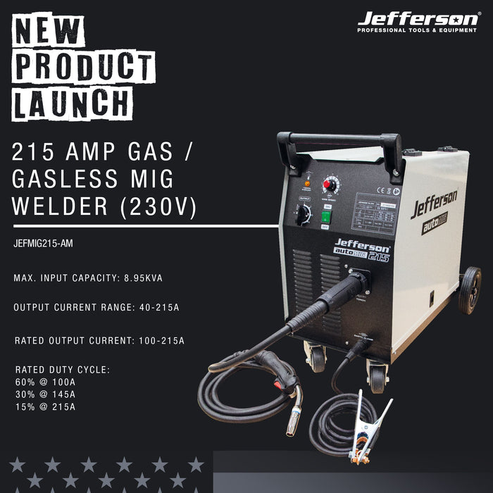 Jefferson Automig 215amp Mig Welder (230v)