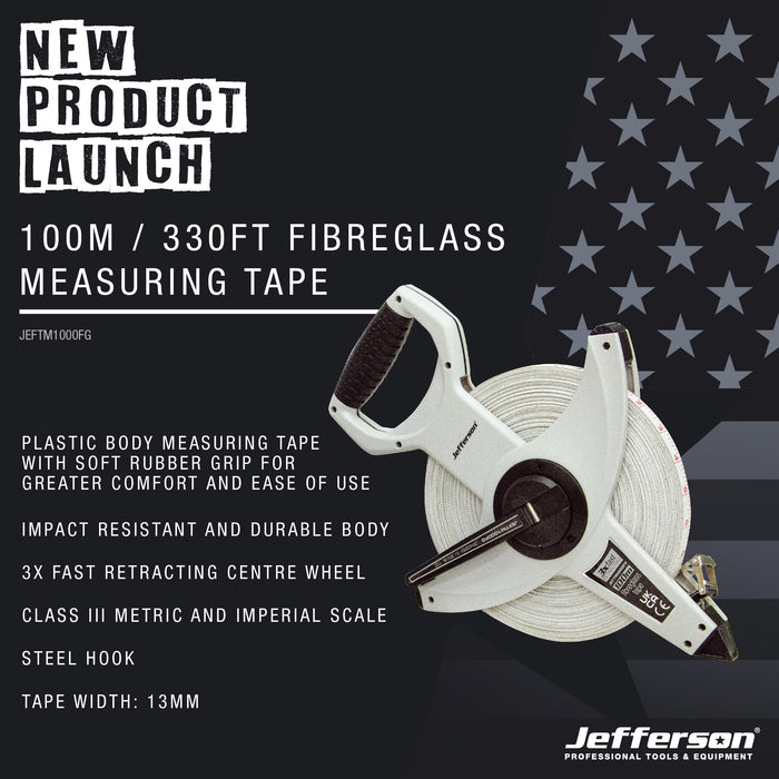 Jefferson 100M Fibreglass Tape