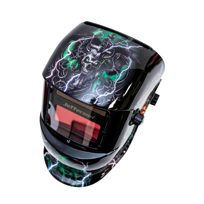 Jefferson Automatic Welding & Grinding Helmet Type 5 (Lightning Design)