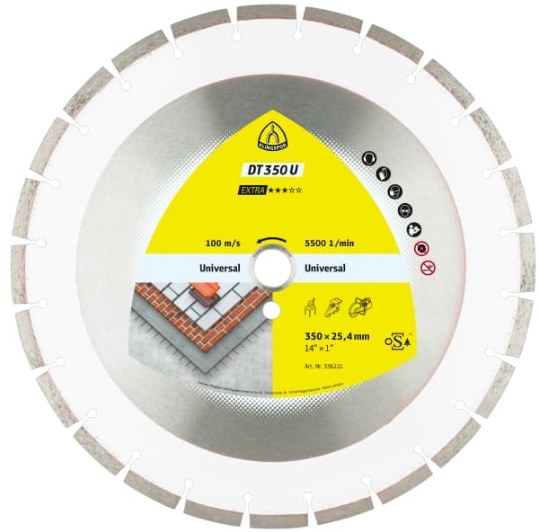 Klingspor 350mm DT350U Extra Diamond Cutting Disc (3 x 20mm)