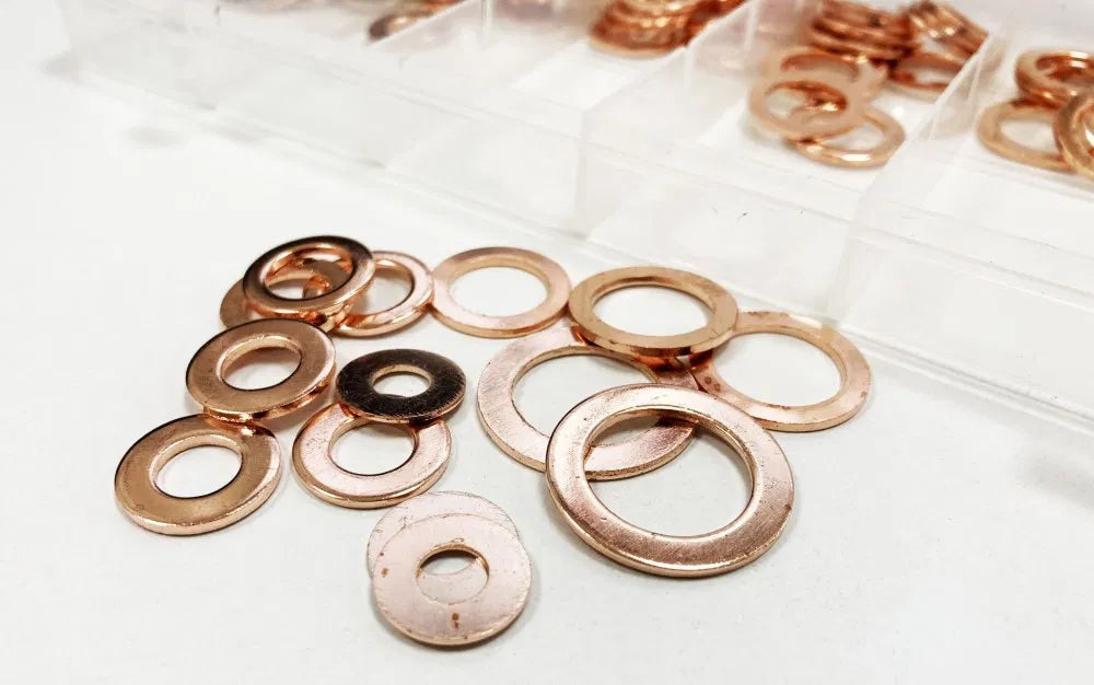 T Washers Tools Toolzone 110pc Copper Washers Set (6 - 16mm) — Mallow Tools