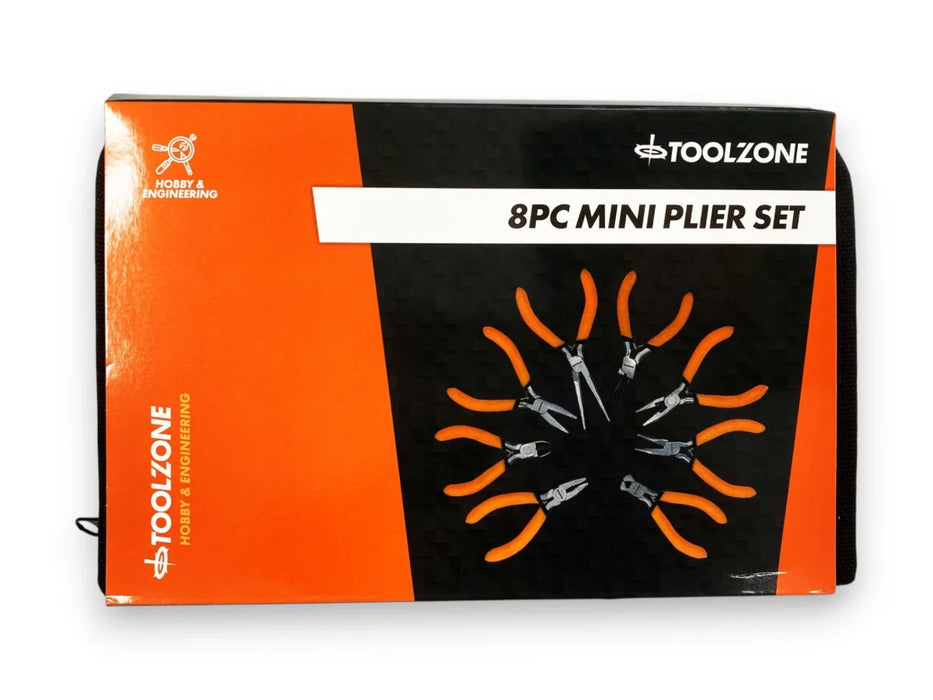 Toolzone 8pc Assorted Mini Plier Set