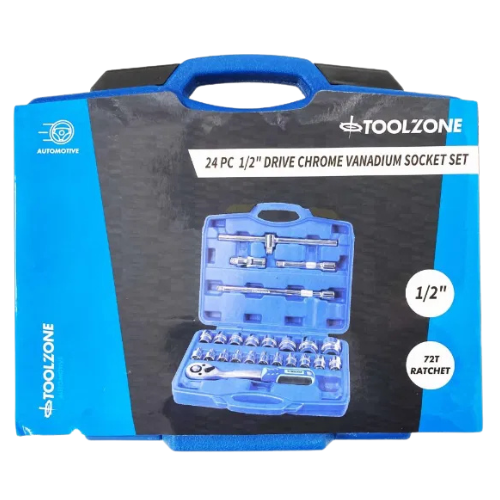 Toolzone 24pc 1/2'' Socket Set (10 - 32mm) — Mallow Tools