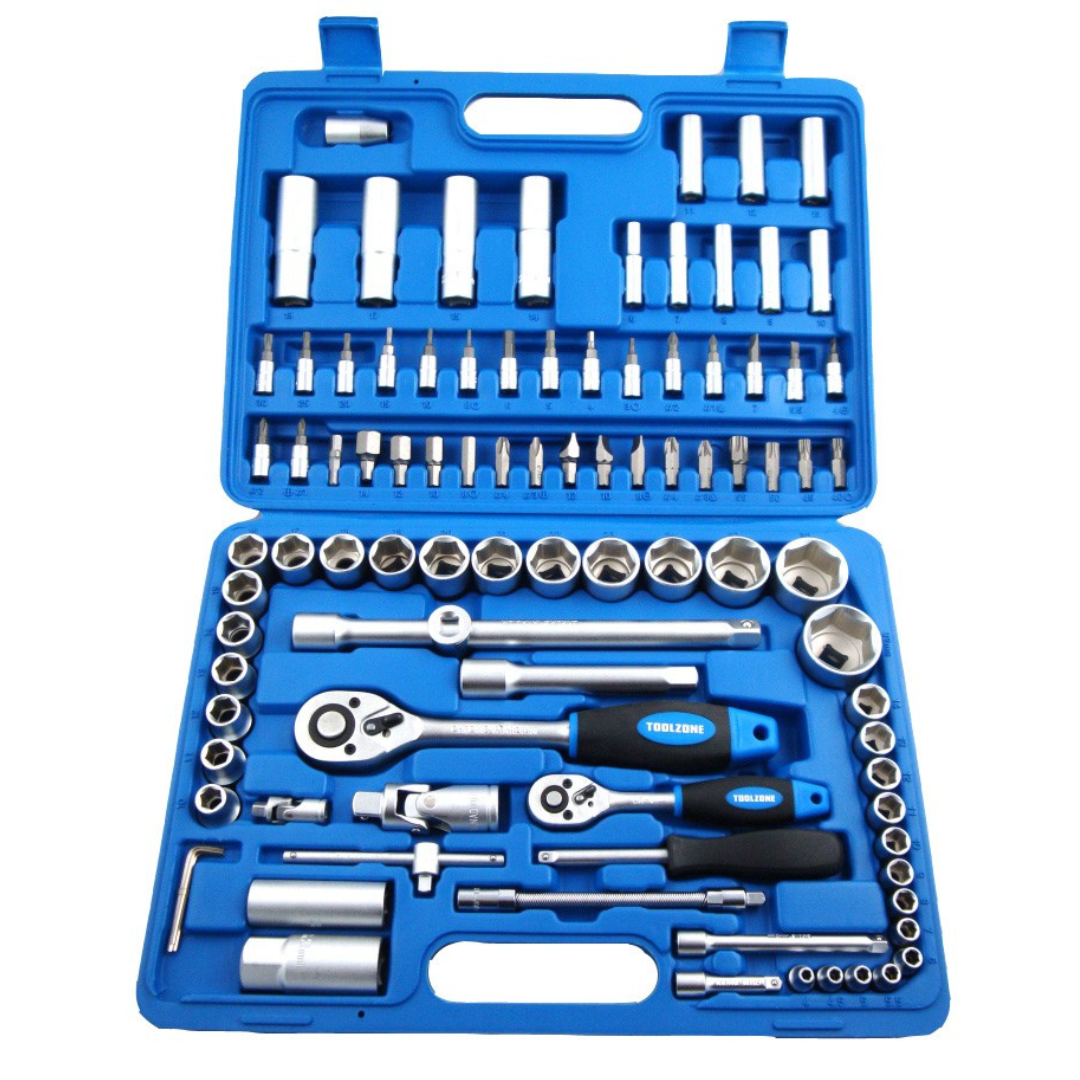 Toolzone 1/4 & 1/2'' 94pc Heavy Duty Socket Set — Mallow Tools
