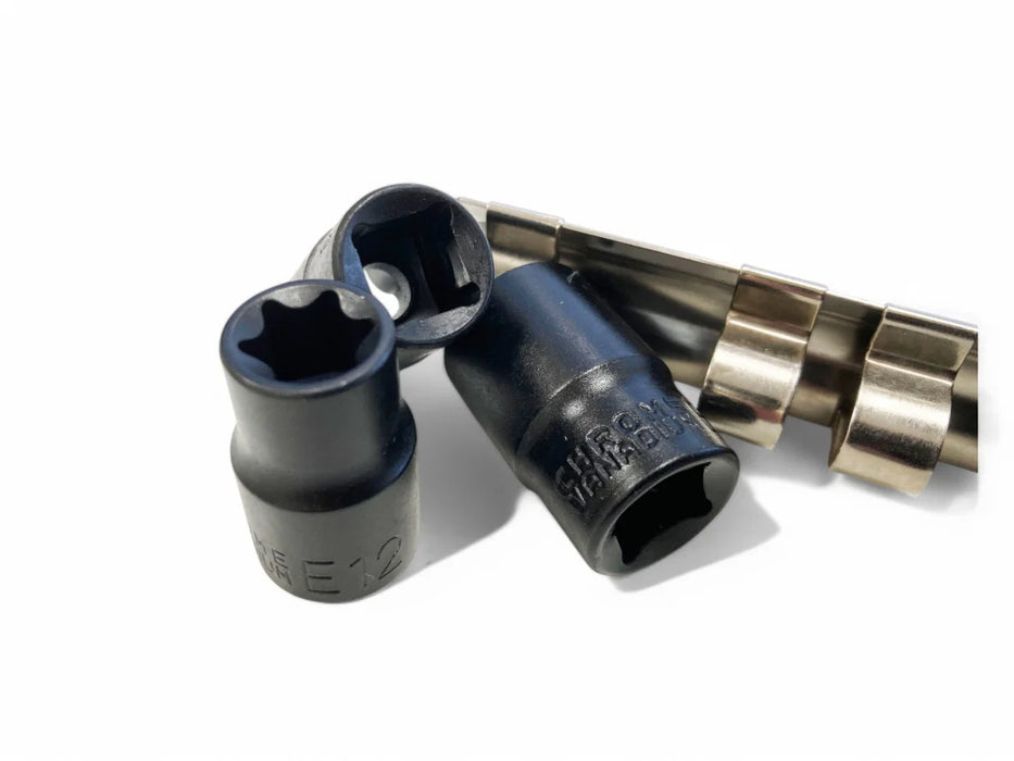 Toolzone 7PC 1/4" & 3/8" Impact E Socket Set