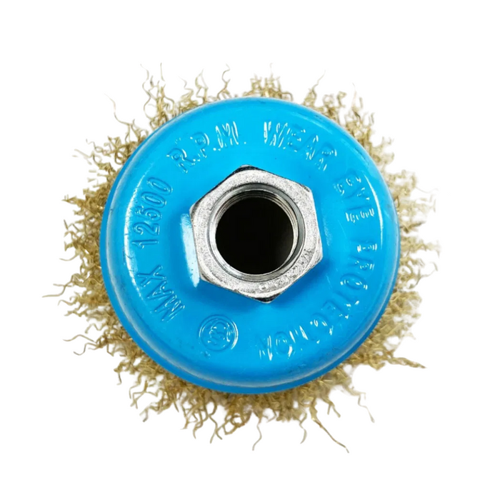 Toolzone 65mm Crimped Wire Cup Brush (M14 Thread)