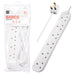 masterplug 2m 6 gang extension lead