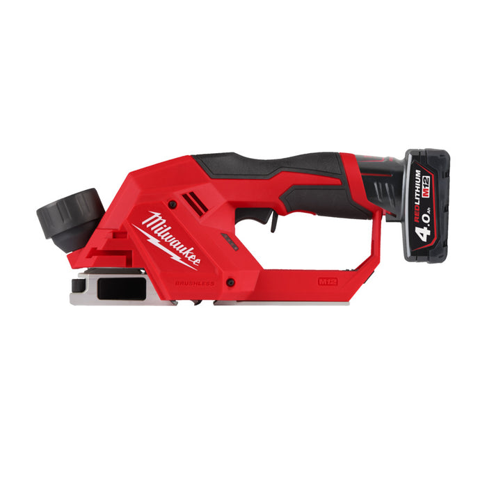 Milwaukee M12BLP-402X 12V Brushless Planer In HD Box (2 x 4Ah)