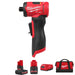milwaukee m12 die grinder set with two batteries, charger and bag