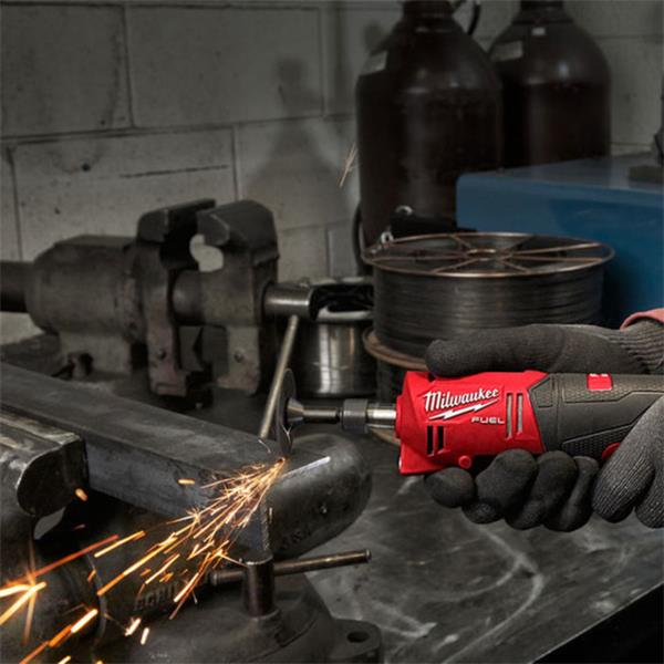 Milwaukee M12FDGS-422B 12V FUEL Straight Die Grinder (2.0Ah + 4.0Ah)