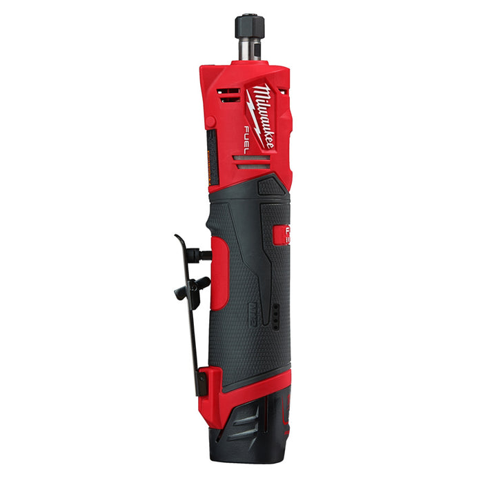 Milwaukee M12FDGS-422B 12V FUEL Straight Die Grinder (2.0Ah + 4.0Ah)