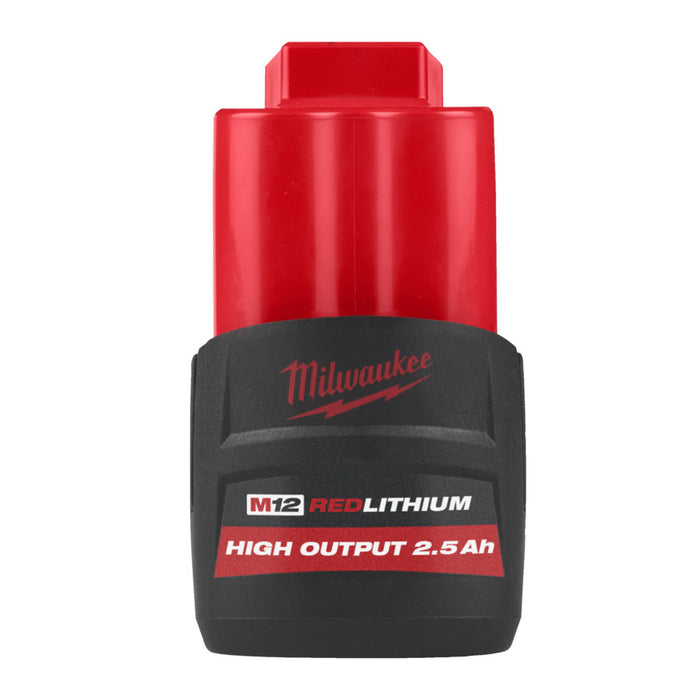 Milwaukee M12HB2.5 12v 2.5ah High Output Red Litihum Battery