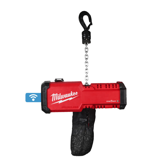 Milwaukee M18BLCHTO-121 Compact ONE-KEY Chain Hoist 1 Ton (1 X 12Ah)