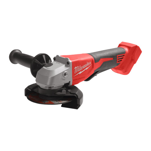 Milwaukee angle grinder on a white background