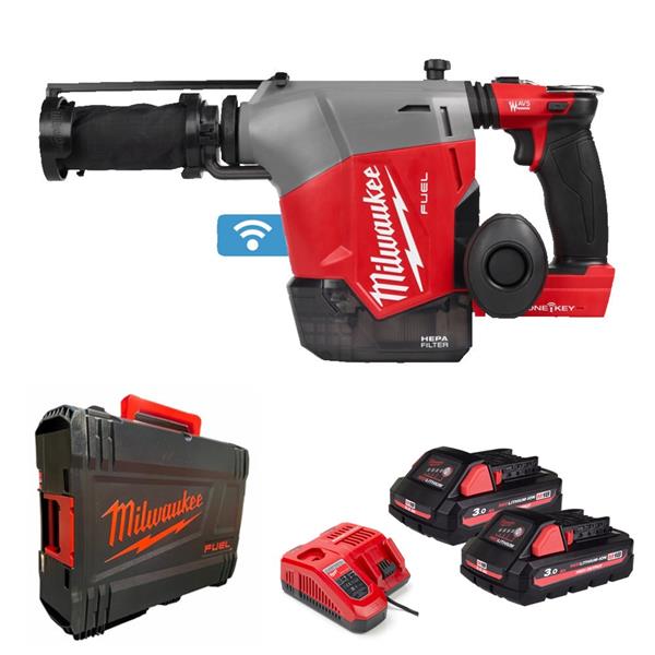 milwaukee sds drill with integrated dust extractor