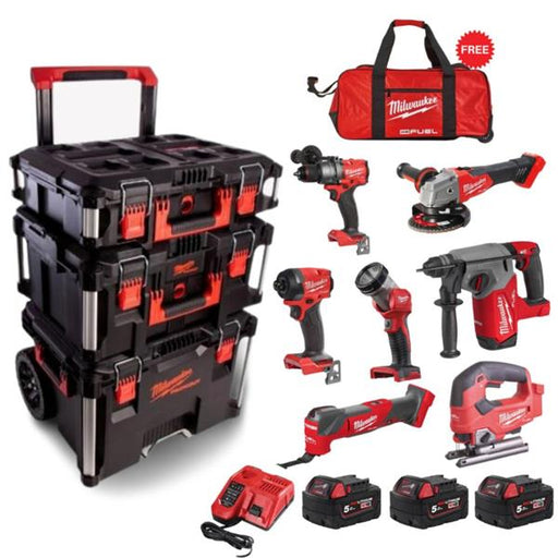 milwaukee 7 piece power tool kit