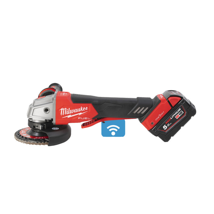Milwaukee M18ONEFSAG115XPDB-552X FUEL ONE-KEY Angle Grinder 115mm (2x5.5Ah)