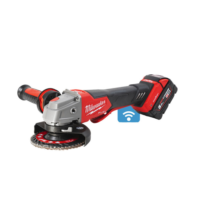 Milwaukee M18ONEFSAG115XPDB-552X FUEL ONE-KEY Angle Grinder 115mm (2x5.5Ah)