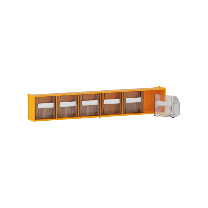 6 Bin - Storage Tilting Bin (595 x 81 x 114mm)