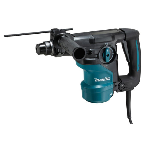 Makita rotary hammer drill on a white background
