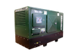 A green and black Macgen portable generator set shown from a three-quarter angle against a plain white background.