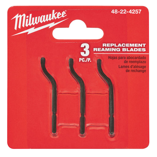 Milwaukee replacement reaming blades in red packaging