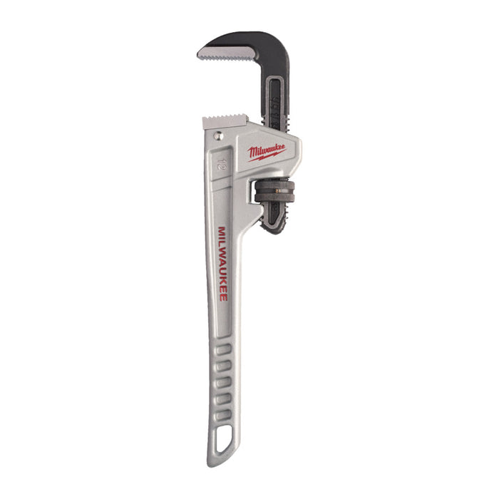 Milwaukee pipe wrench on a white background