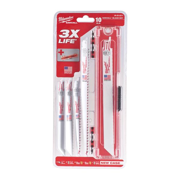 Milwaukee 49222211 10 Piece Sawzall Blade Set