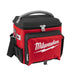 Red and black tool bag with Milwaukee logo on a white background