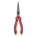 Red and black pliers with Milwaukee logo on a white background