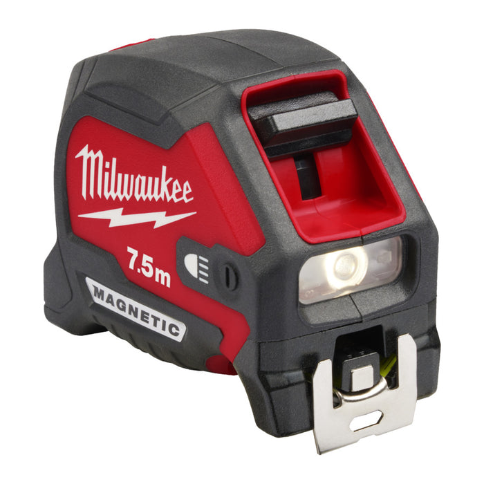 Milwaukee 4932492469 LED Magnetic Tape Measure 7.5m