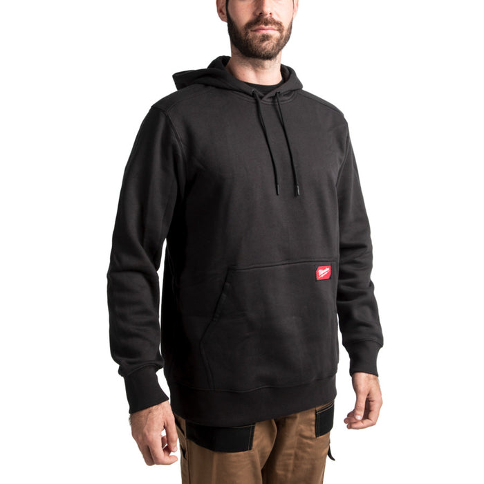 Milwaukee Work Hoodie Mid Weight - Black Medium