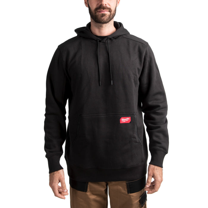 Milwaukee Work Hoodie Mid Weight - Black Medium