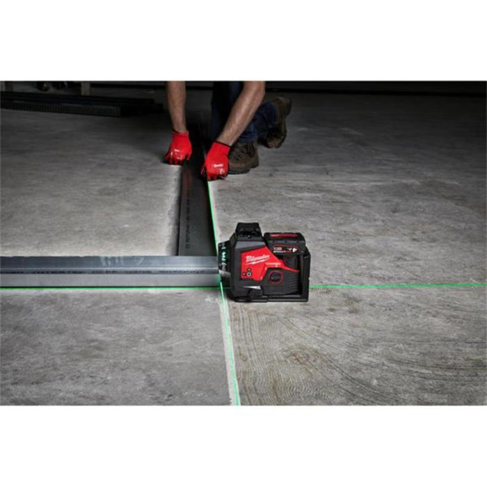 Milwaukee M123PL-0C Green 360 3 Plane Laser 12V (Bare Unit)