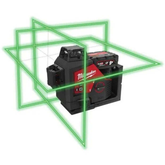 Milwaukee M123PL-0C Green 360 3 Plane Laser 12V (Bare Unit)