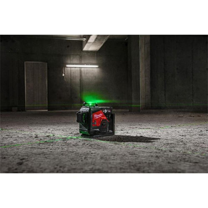 Milwaukee M123PLKIT-401P Green 360° 3 Plane Laser Accessories Kit