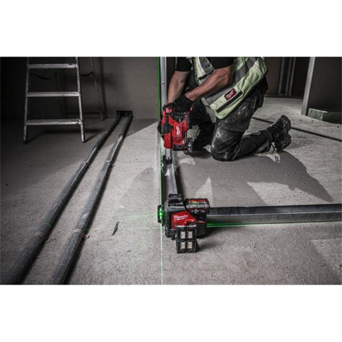 Milwaukee M123PLKIT-401P Green 360° 3 Plane Laser Accessories Kit