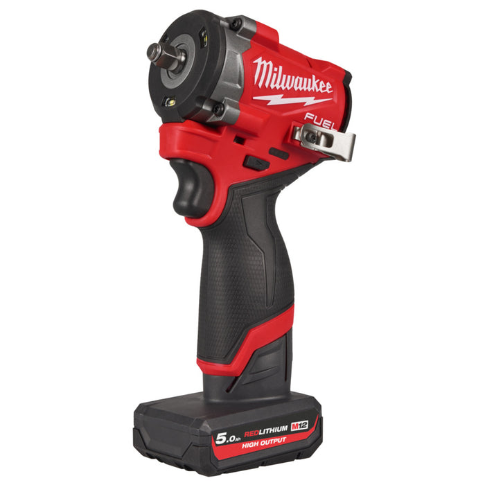 Milwaukee M12FCIWF38G3-502X M12 3/8'' FUEL GEN 3 Compact Impact Wrench (2x5Ah)