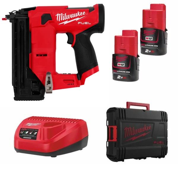 Milwaukee M12FCN18GS-202X M12 18GA Brad Nailer (2x2Ah)