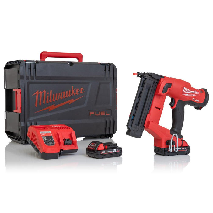 Milwaukee M18FN18GS-202X M18 FUEL 18G Finish Nailer (2x2Ah)