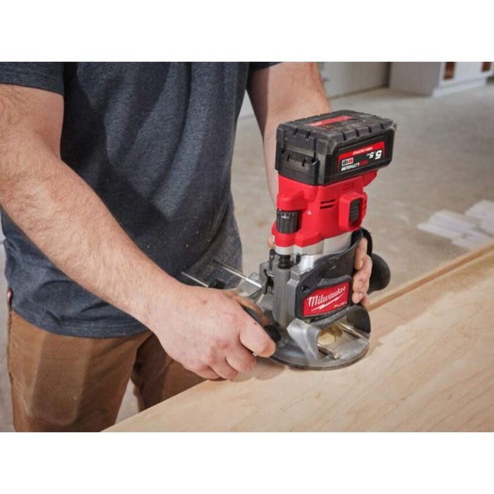 Milwaukee M18FR12KIT-0P M18 Fuel 1/2'' Router & Plunge Base (Bare Unit ...